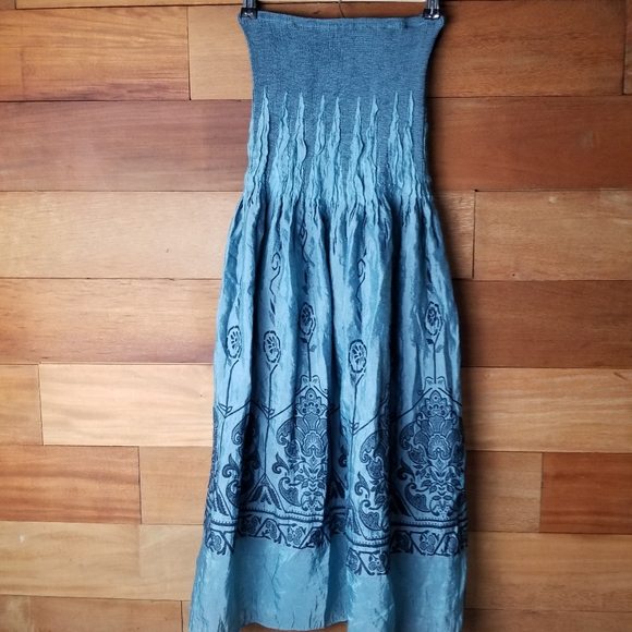 Anthropology Lapis strapless dress One size - Picture 1 of 8